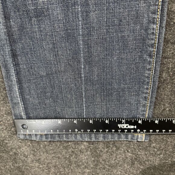 7 For All Mankind Jeans Womens 28 Blue Bootcut Jerome Dahan Made USA Denim - Picture 7 of 12